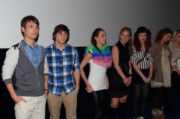 Delegace k předpremiéře filmu Maturita, která proběhla v plzeňském multikině Cinestar.