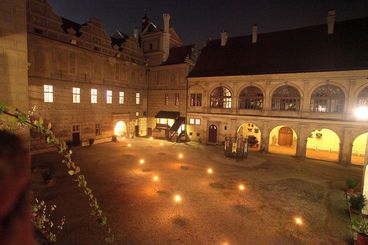 Festivalová atmosféra na hradu a zámku Horšovský Týn.