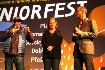 Německý režisér Mark Schlichter uvádí svůj nový film Alfons Třasořitka.
